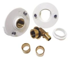 Sortie De Cloison Double Coudée Fixoplac à Glissement Pour Bain/douche 13/16-F15/21