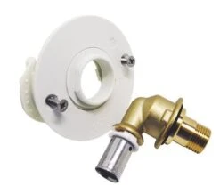 Sortie De Cloison Simple Coudée Fixoplac à Sertir Pour Robinet WC 10/12-M12/17